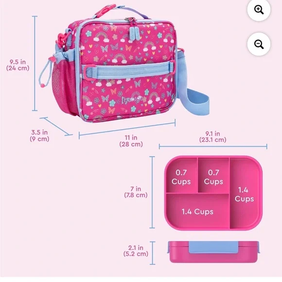 NIB Kids Bentgo Lunch Bag Set - Picture 6 of 6